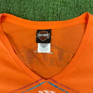 Harley-Davidson Women's Vibrant Orange Long Sleeve Tee thumbnail 3