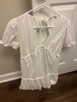 ZARA White Mini Dress thumbnail 1