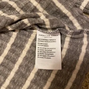 American Eagle ‼️ Striped Lettuce Edge Long Sleeve‼️ thumbnail 4