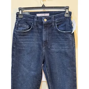 Joe's Jeans High Rise Skinny Ankle Jean Vela Size 24 Slightly‎ Distressed Dark thumbnail 3