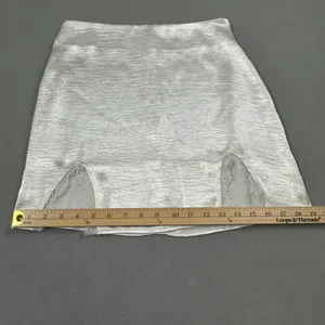 Lyaner Mini Skirt M White Lace Trim Detail‎ Back Zipper Party Cocktail Club Cute thumbnail 5