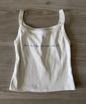Emory Park Ribbed No Crying On The Yacht Tank thumbnail 1