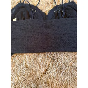 Free People FP One Ilektra Bralette Black Lace Crop Top Boho Strappy Cami thumbnail 5
