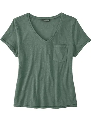 Toad & Co Swiftly Pocket Tee V-neck Size medium thumbnail 1