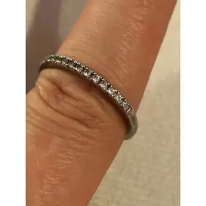 Ring band 925 sterling silver unique cute size 7 thumbnail 2