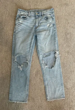 American Eagle Outfitters Ripped Mom Jeans thumbnail 1