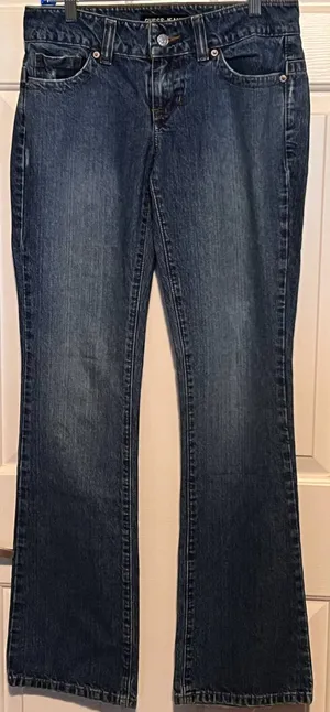 Guess‎ Jeans Women's Modele Flare Distressed Size 28 33" Inseam x 15" Waist x 8" thumbnail 1