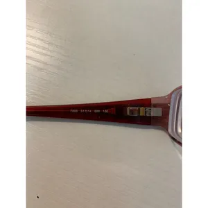 Fendi Eyeglass Frames Womens Red Rectangular FF Logo Temples thumbnail 3