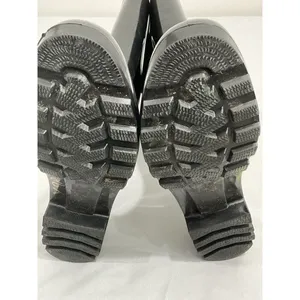 Womans Size 9 Black Tall Rubber Rain Boots thumbnail 8