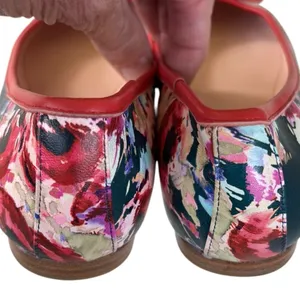 EUC Kate Spade Willa Leather Flats Floral Size 6 thumbnail 7