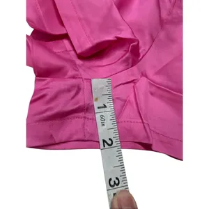 Pink Victoria’s Secret Silky Satin Boxer Pajama Shorts Sz L Pink NWT thumbnail 7