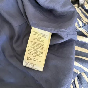 NWT!! By ANTHROPOLOGIE Long Sleeve Sweetheart Midi Dress Blue White Striped XS thumbnail 14