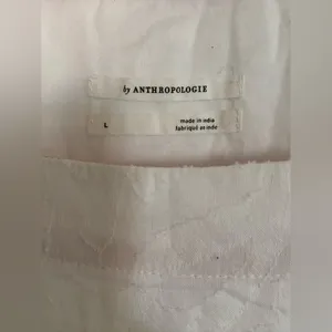 Anthropologie White Embroidered Top thumbnail 2