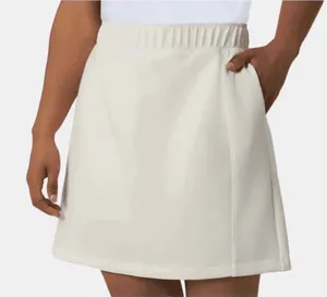 Mondetta Women's White Athletic Skirt Walking Skort, Cream with pockets Size Medium thumbnail 1