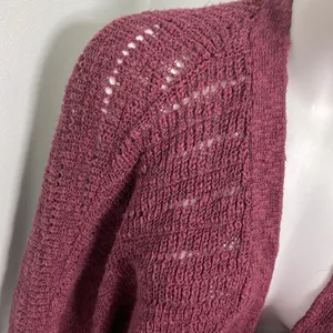 American Eagle Outfitters Blush Pink Knit Slouchy Grannycore Cardigan Medium thumbnail 3