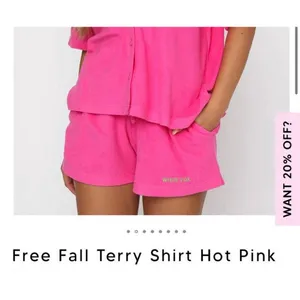 White Fox Boutique 2pcs Free Fall Terry Hot Pink Set M/L‎ Loungewear Cozy Fall thumbnail 3