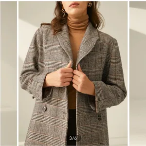 Commense valor plaid oversized overcoat NEW XS Brown thumbnail 5