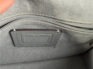 Coach Gray Leather Crossbody Bag - Silver Logo thumbnail 11