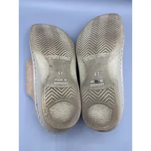 Finn Comfort 37 Sandals Leather Beige Adjustable‎ Strap Slides Comfort Shoes thumbnail 7