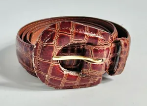Vintage 80’s Dame Brown Leather Belt thumbnail 1