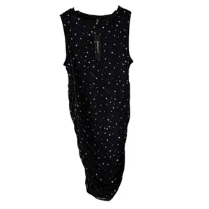 Allegra‎ K Party Dress Sleeveless Star Print Mini Dress Black XL thumbnail 5