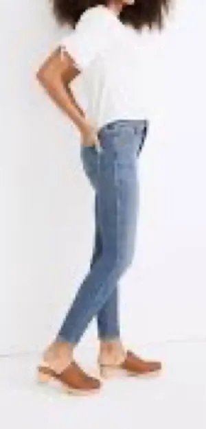 Madewell 10 in High Rise Skinny Raw Hem Denim‎ Jeans thumbnail 1
