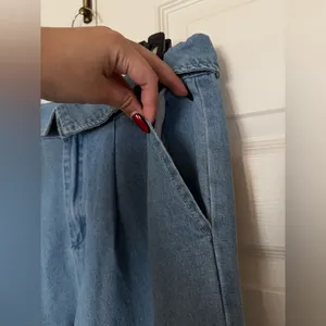 BNWT PacSun Light Blue Fold Over Jeans thumbnail 7