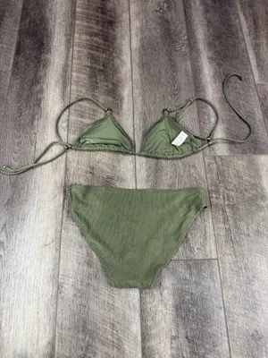 Aerie Olive Ribbed Bikini Set  thumbnail 6