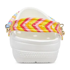 CROCS Men / Women - NEW - White - Classic Festival Vibes - Slip On Sandals thumbnail 2