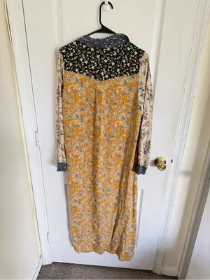 Natural Life Esme Floral Patchwork Maxi Shirt Dress thumbnail 6