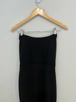 Lulus Black Strapless Jumpsuit Wide thumbnail 3
