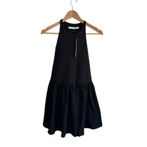 Susana Monaco Racerback A-Line‎ Gathered Mini XS Black Dress Stretch thumbnail 3