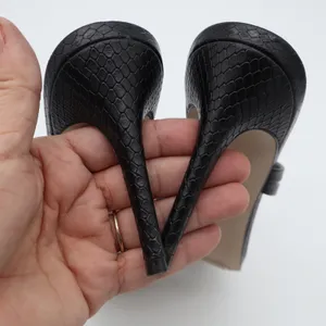 Steve Madden Womens Black Snakeskin Embossed Square Toe Strappy Heels 8.5 thumbnail 7
