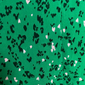 Hush Ren Shirt Dress Leopard Heart Print Women Sz‎ 6 Green Short Sleeve Colorful thumbnail 17
