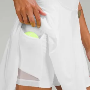 NWT LULULEMON Everlux Short Lined White Tennis 6” Tank Dress thumbnail 4