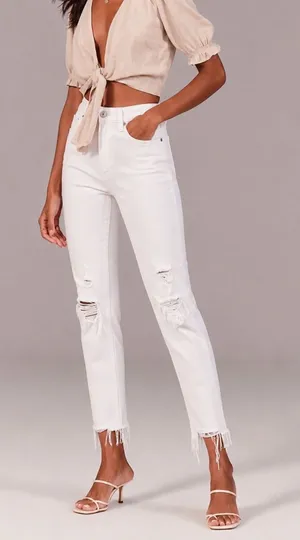 Abercrombie Mid Rise Skinny Ankle Jeans thumbnail 1