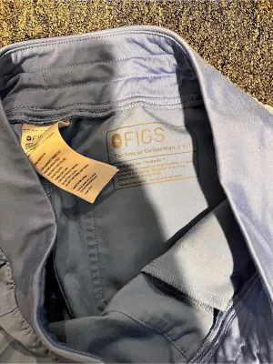 Figs Technical Collection Cargo Pants in blue and gray thumbnail 4