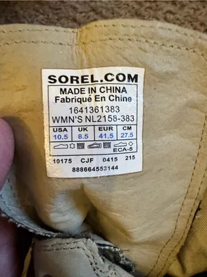 Sorel Olive Green Suede & Fabric Lace-Up Ankle Boots size 10.5 thumbnail 9