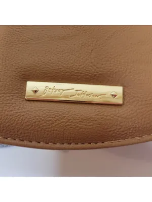 $98 NWOT Brown Betsey Johnson Football kitsch Crossbody Bag thumbnail 4