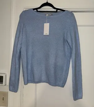 Mango Light Blue Crewneck Sweater thumbnail 1