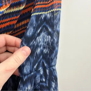 Anthropologie Maeve Urcos Handkerchief Geometric Print Strapless Dress Size‎ S thumbnail 8