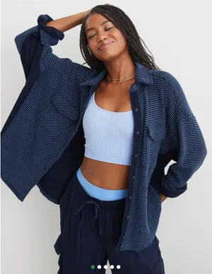 Aerie Waffle Top thumbnail 1