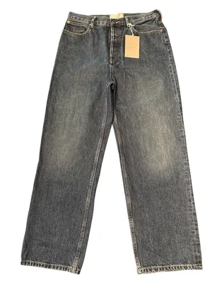 Everlane Women's Way-High Jean Medium Washed Blue button fly Size 30 NWT thumbnail 3