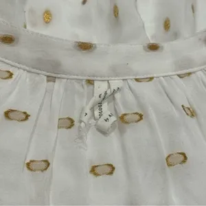 Anthropologie Augustine Tiered Sheer Maxi Dress Milk Maid Cottagecore Feminine L thumbnail 7