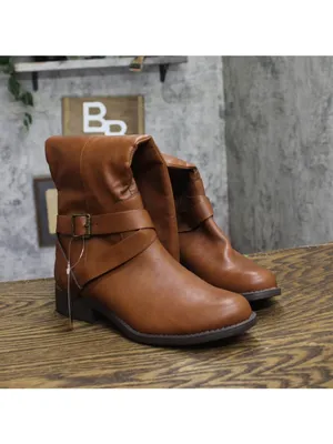 NEW Style & Co. Margoo Riding Boots Faux Leather 10021524100 Acorn Brown 6.5M thumbnail 9