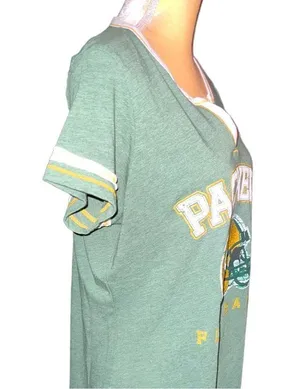 National Football League Green Bay packers cute vneck top thumbnail 6