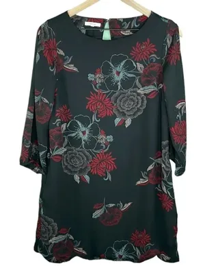Maurices Floral Print Shift Dress Cold Shoulder size XS thumbnail 1