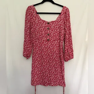 American Eagle‎ Floral Red Dress thumbnail 3