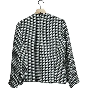 Liz Baker I Vintage 80s Black & White Houndstooth Skirt Suit Set Separates thumbnail 5