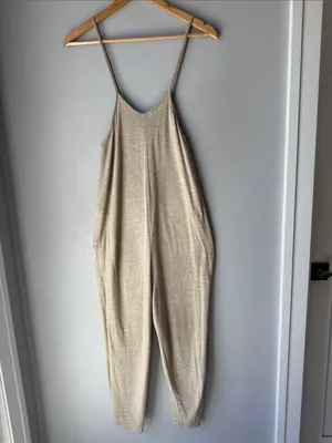 KUCOON Beige Jumpsuit Tan Size M thumbnail 2